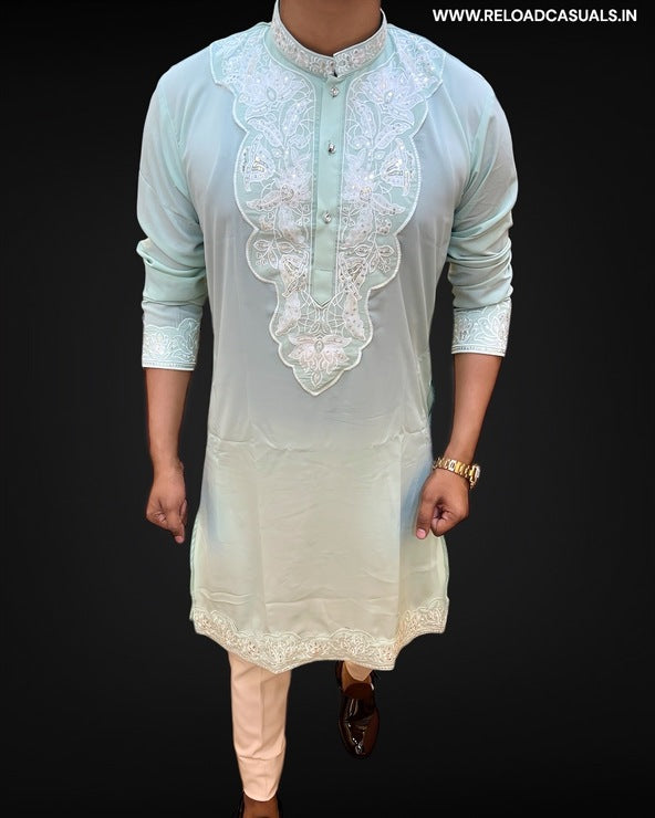 Rose Pattern Designer Imp Kurta