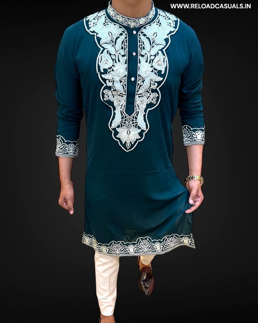 Rose Pattern Designer Imp Kurta