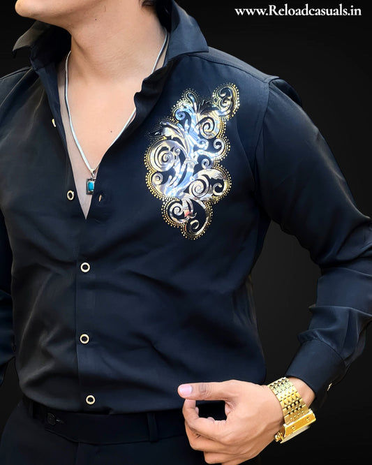 Metallic Print Shirt