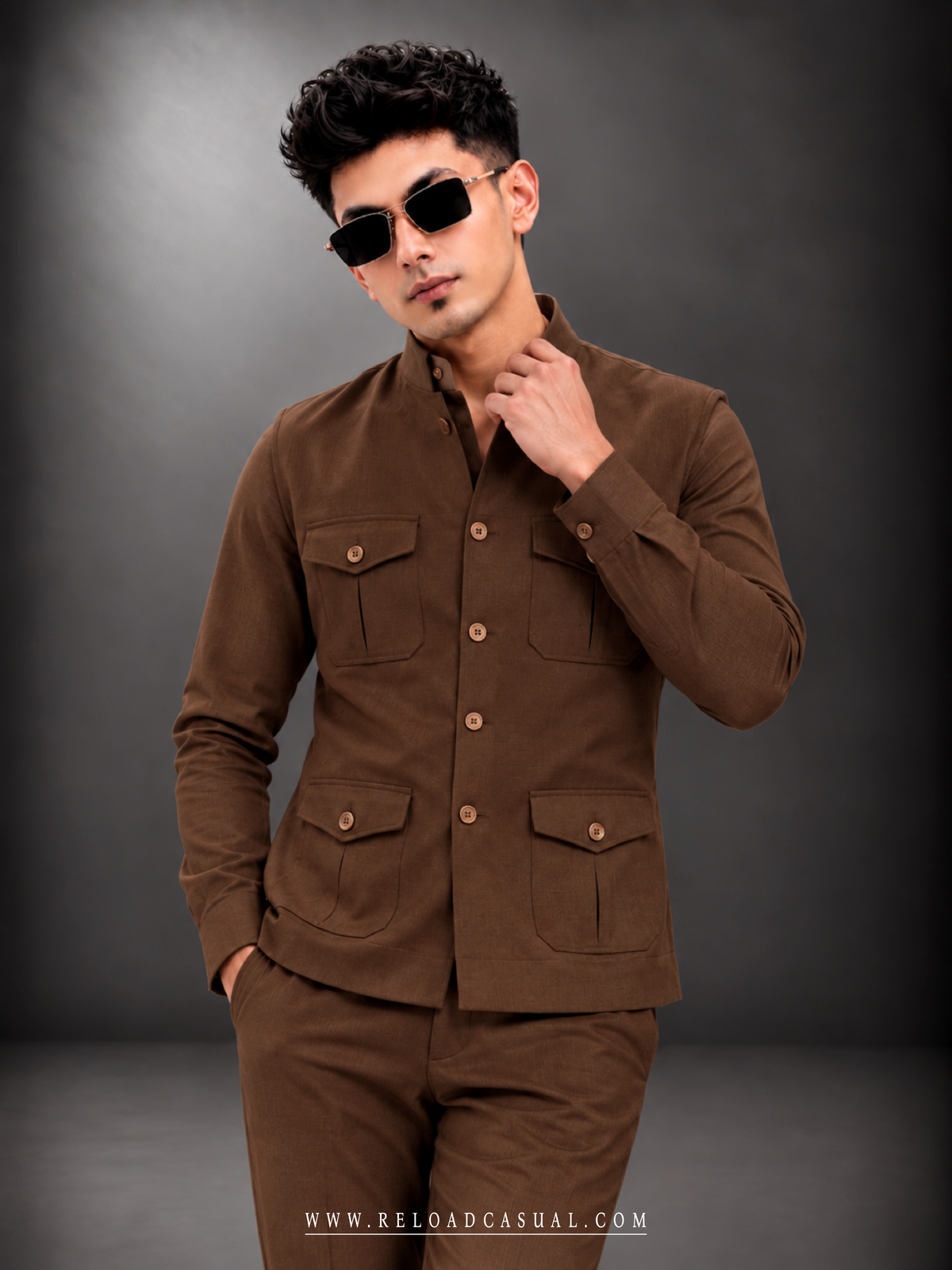 Men's Three Pic Safari Style Bootcut Set