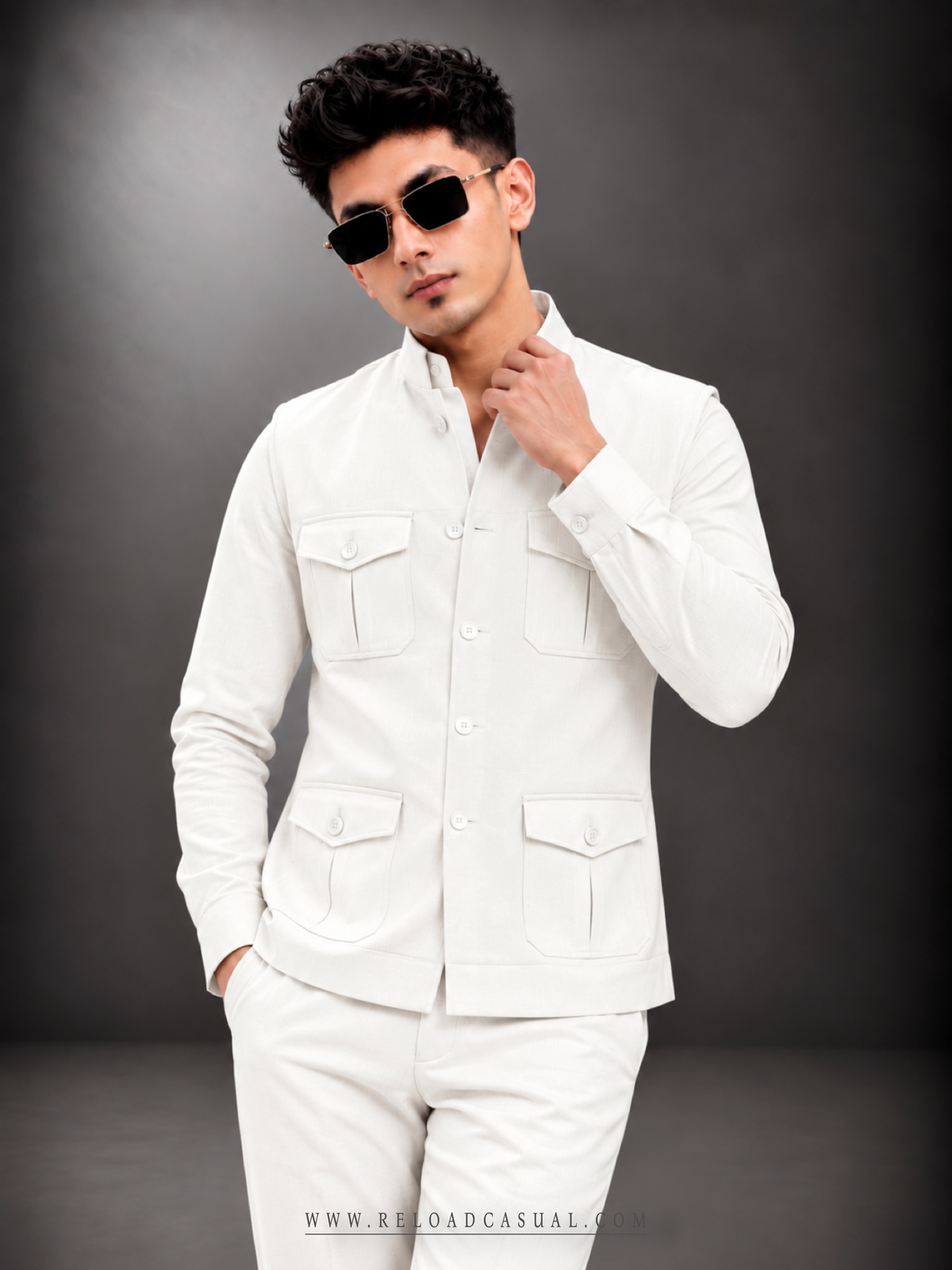 Men's Three Pic Safari Style Bootcut Set