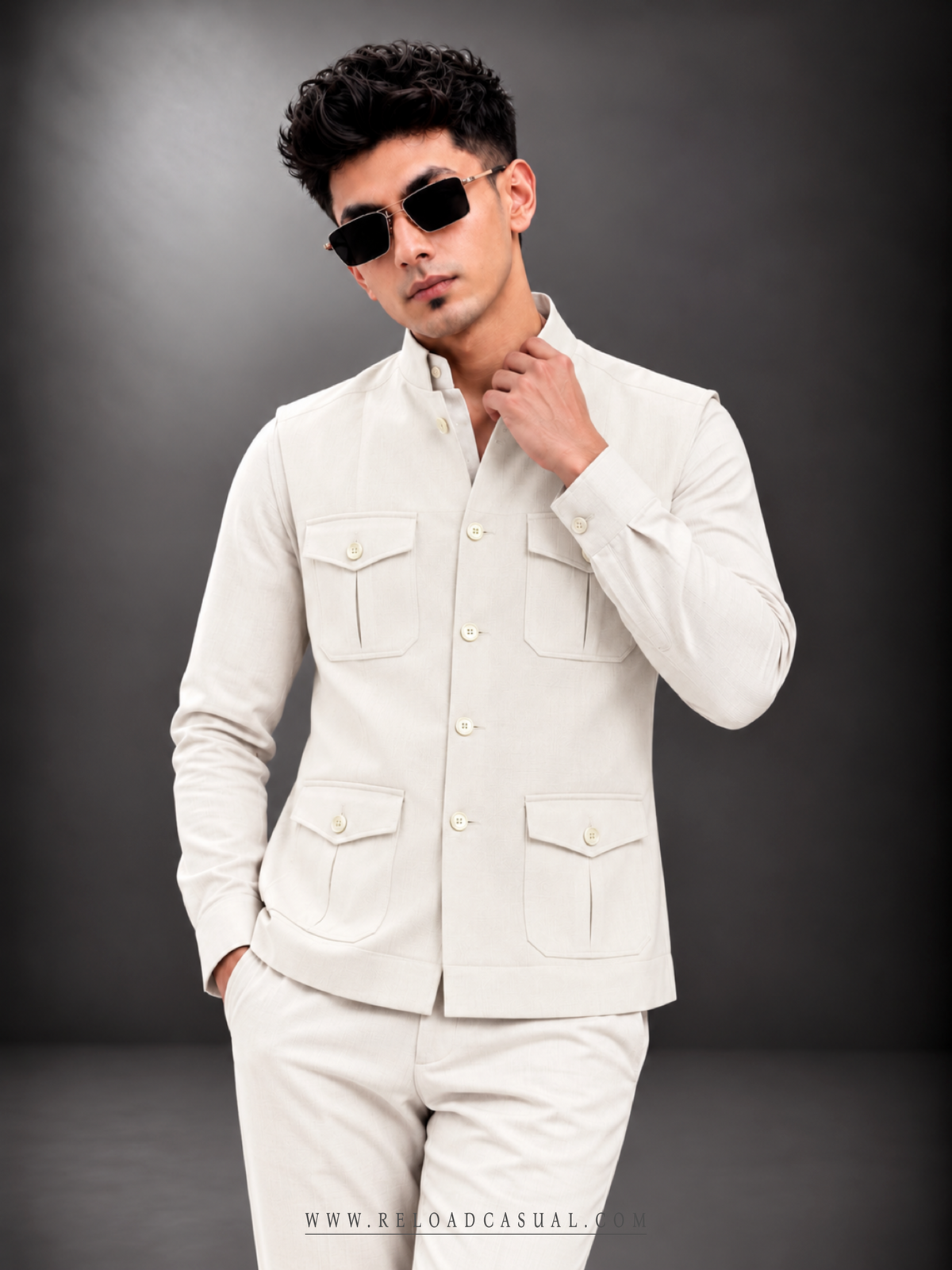 Men's Three Pic Safari Style Bootcut Set