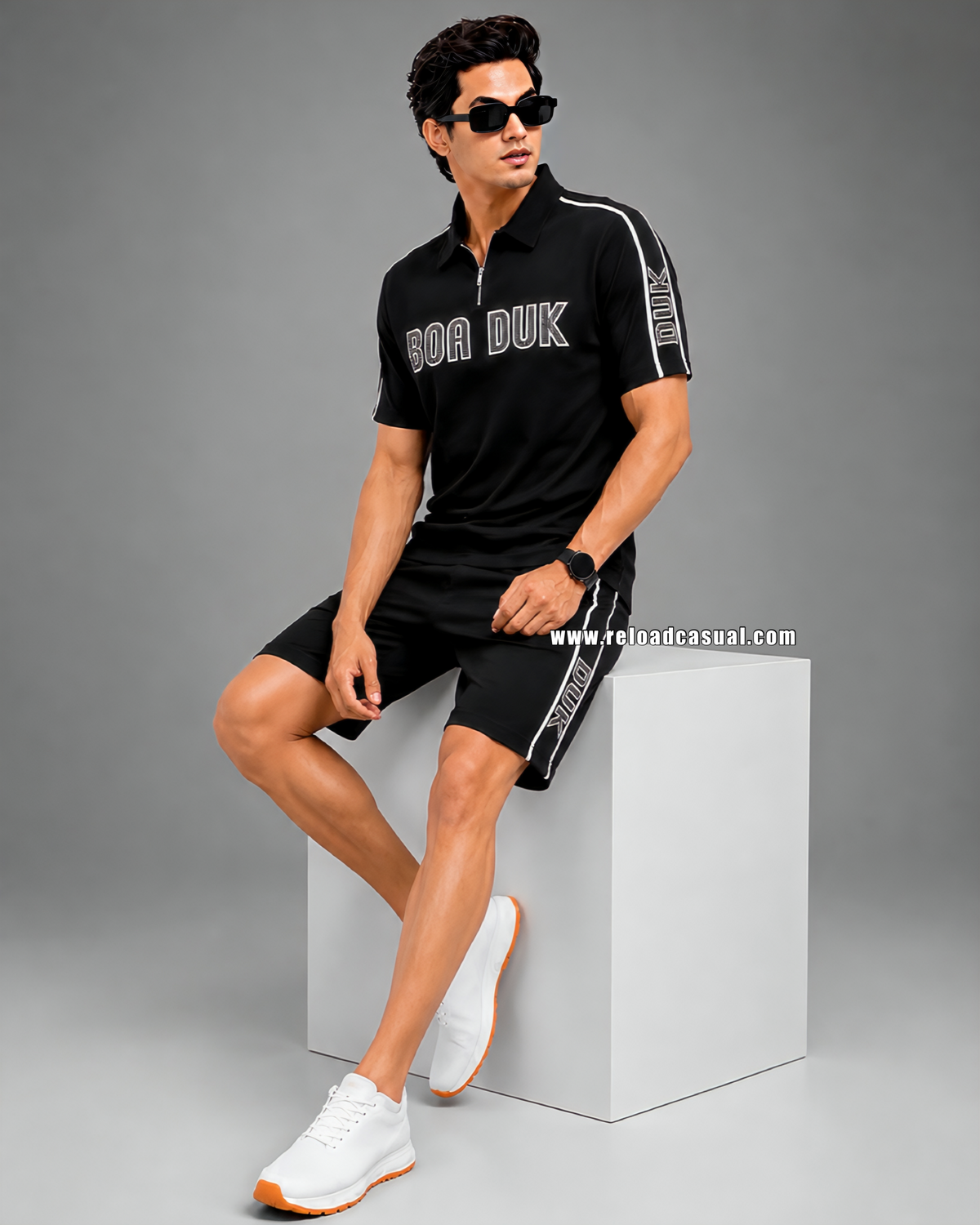 Men’s Quarter Zip Short Co-Ord Set