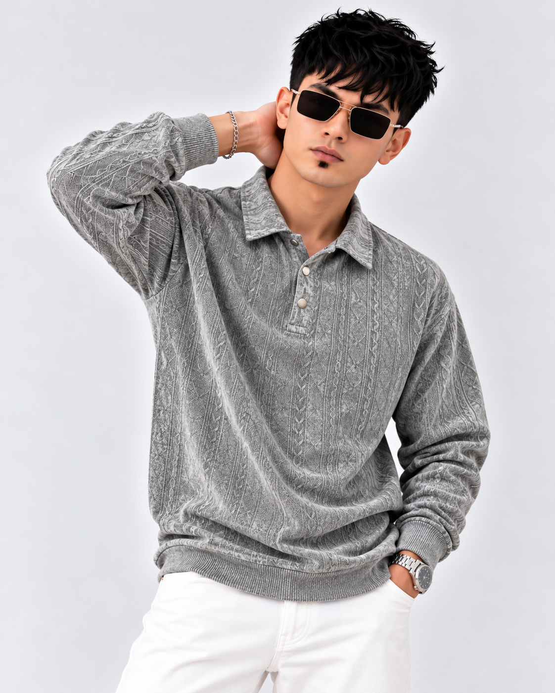 Imperial Touch Velvet Polo T-Shirt