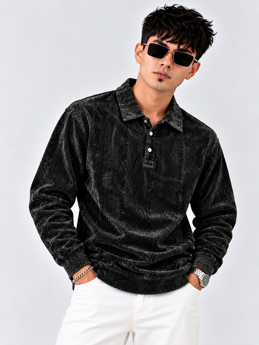 Imperial Touch Velvet Polo T-Shirt