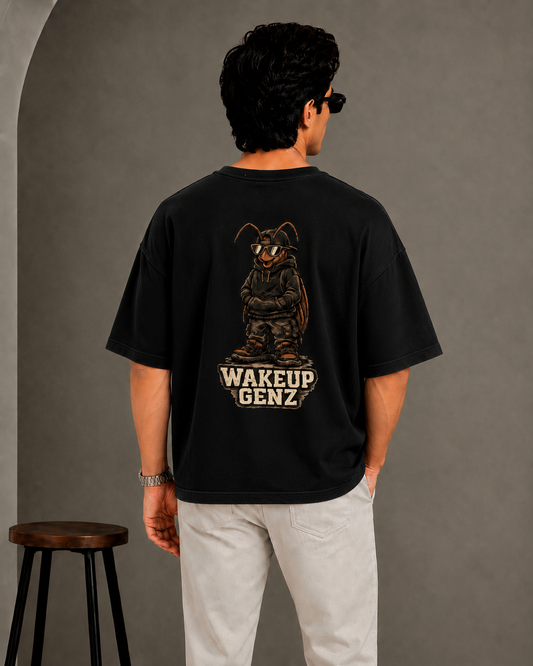 Cockroach Janta Party Black Printed T-Shirt
