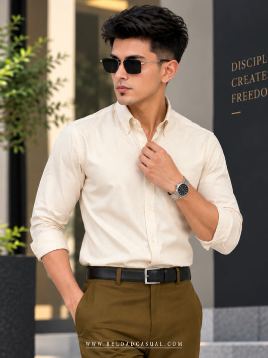 Soft Dobby Imp Shirt + Lachka Stretch Bootcut Pants