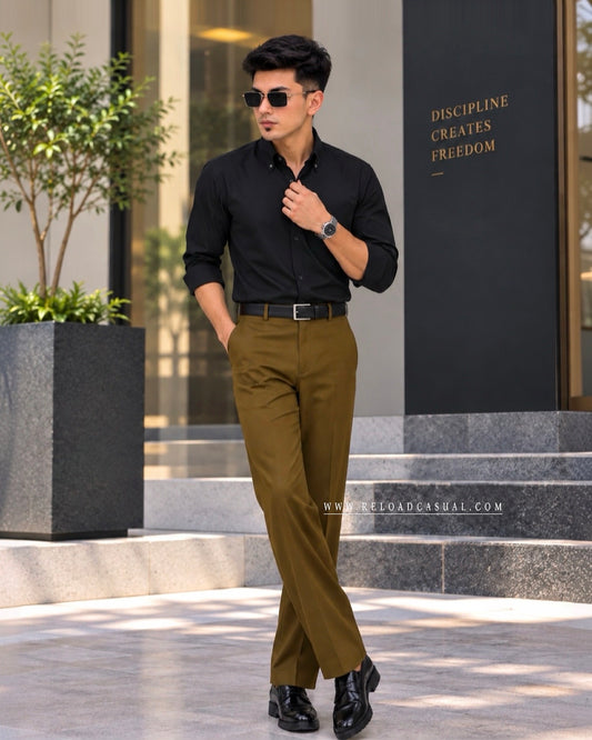 Soft Dobby Imp Shirt + Lachka Stretch Bootcut Pants