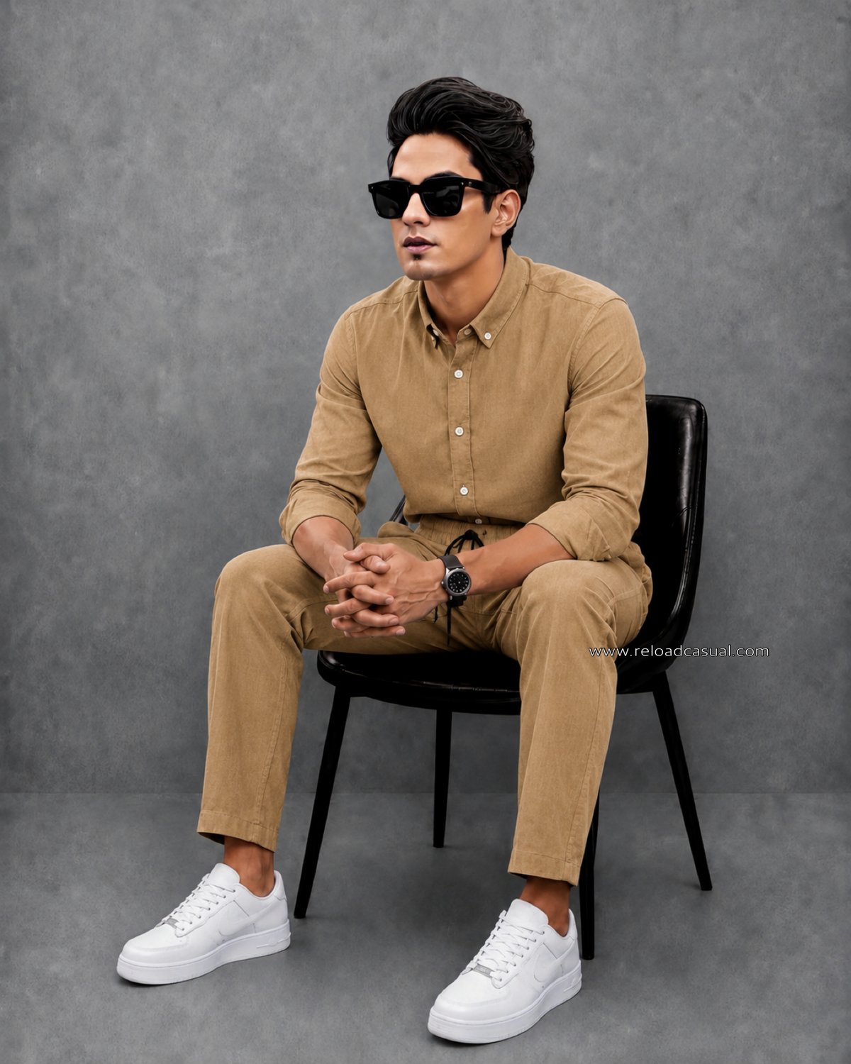 Khadi Linen Casual Summer Tracksuit Set