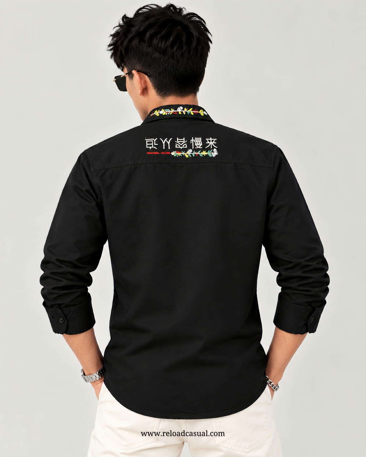 Embroidery Design RFD Denim Shirt