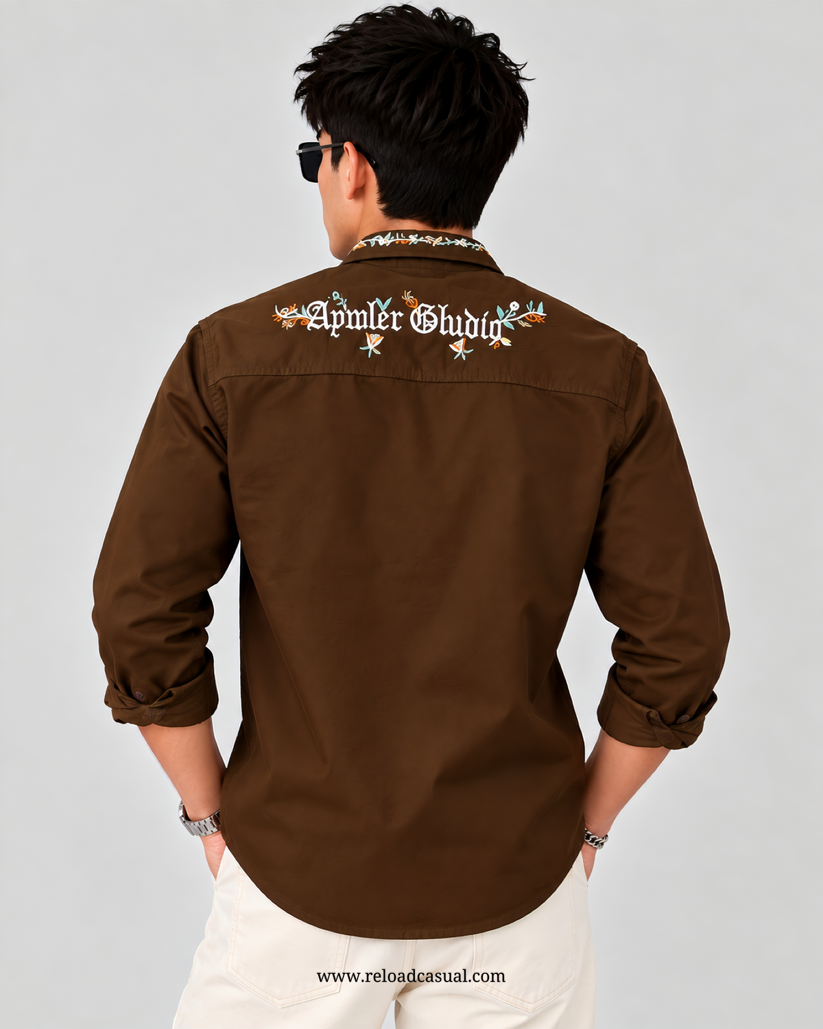 Embroidery Design RFD Denim Shirt