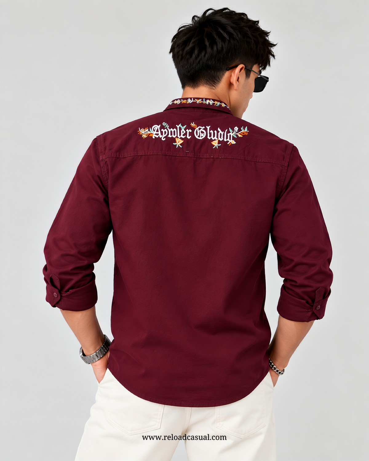 Embroidery Design RFD Denim Shirt