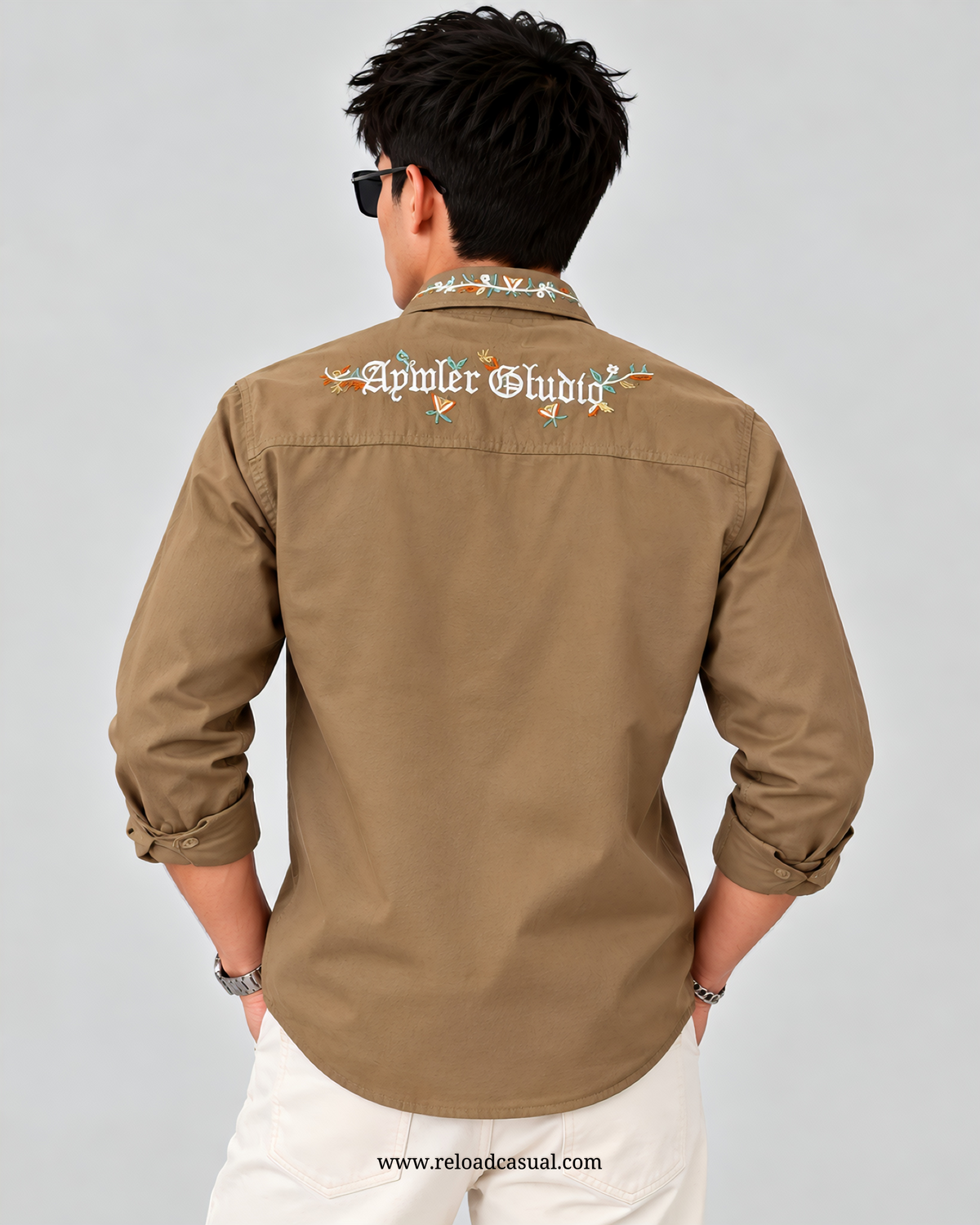 Embroidery Design RFD Denim Shirt