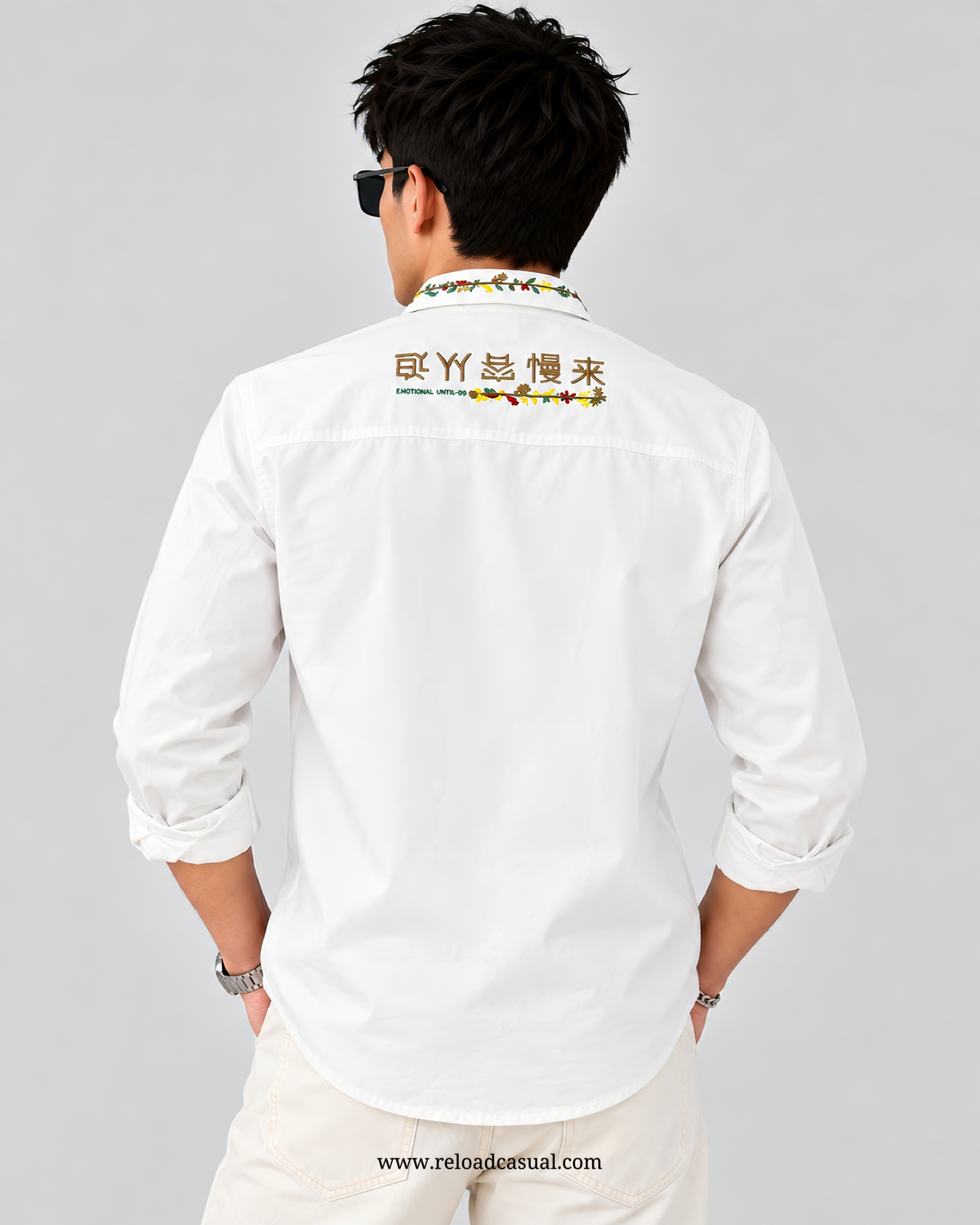 Embroidery Design RFD Denim Shirt