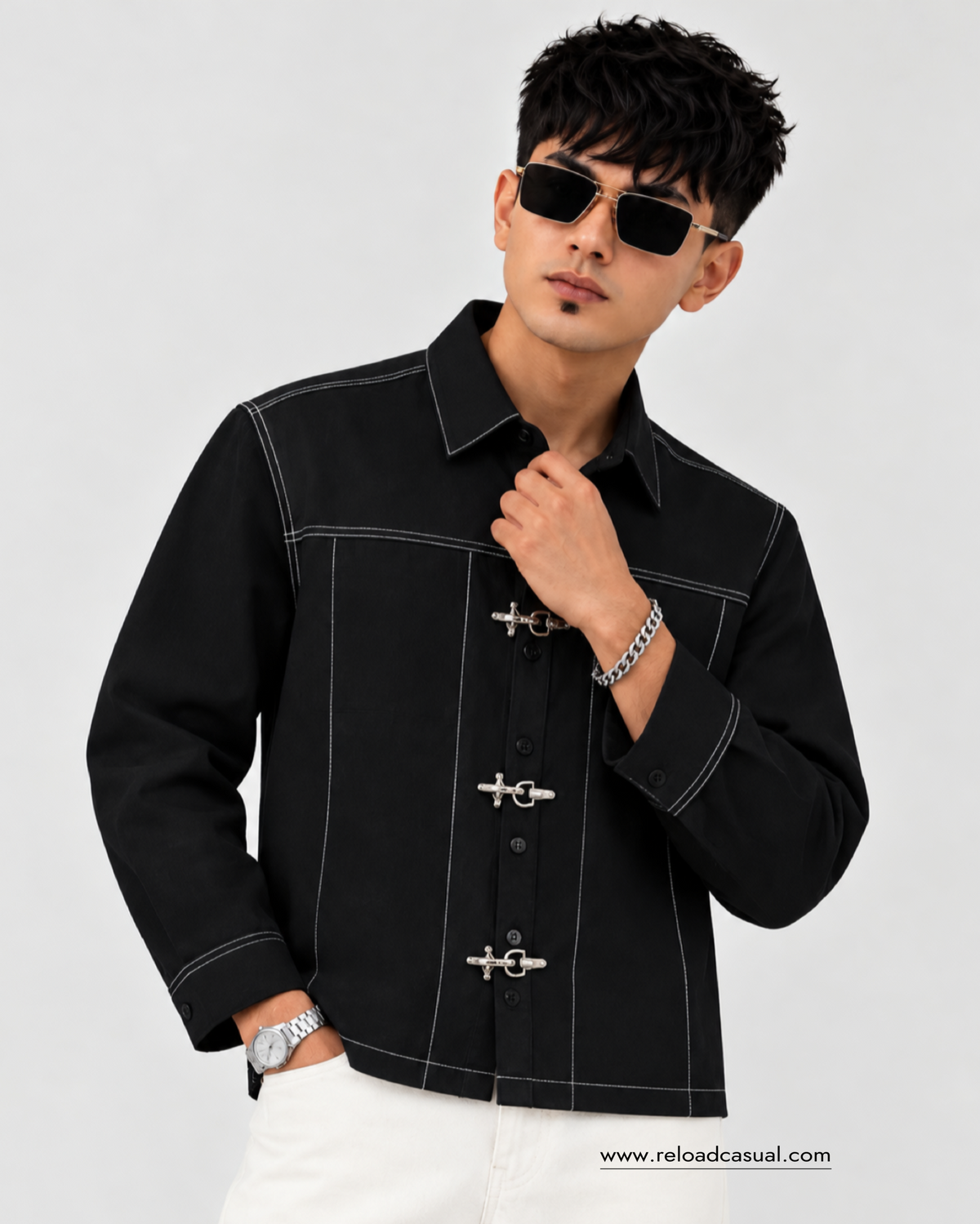 Men's Lock Detail Stitch shirt