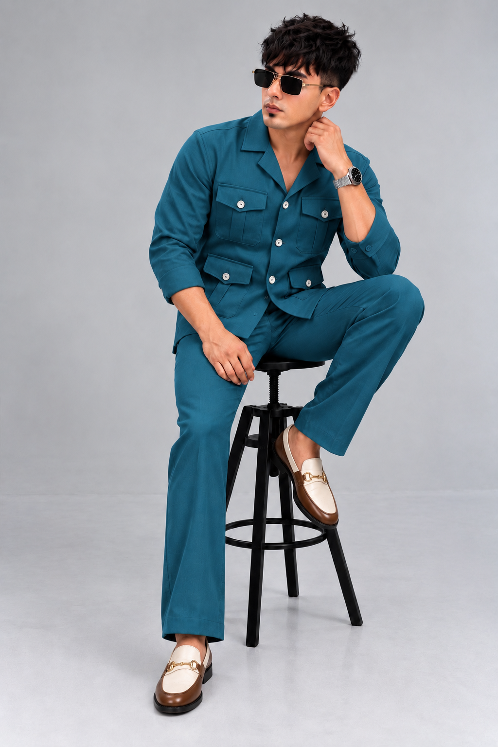 Hunting Lachka Multi Pocket Shirt Bootcut Co-ord Set