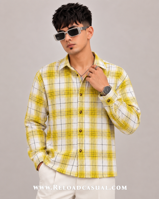 Brushed Boxy Fit Check Pattern Shirt