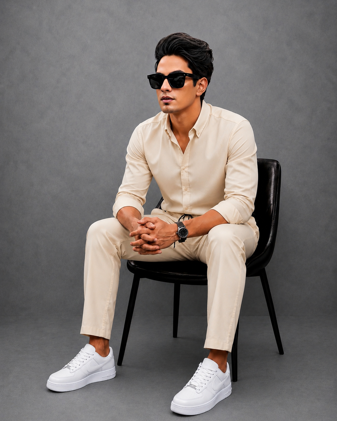 Khadi Linen Casual Summer Tracksuit Set