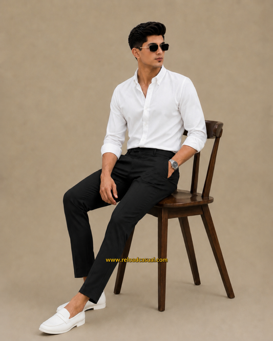 Men's Oxford Breathable Shirt + Hidden Zip Pocket Pant Combo