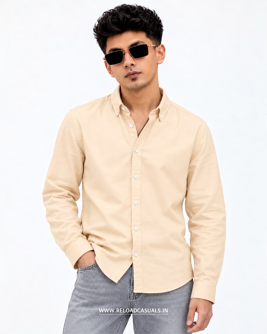Everyday Comfort Plain Cotton Shirt