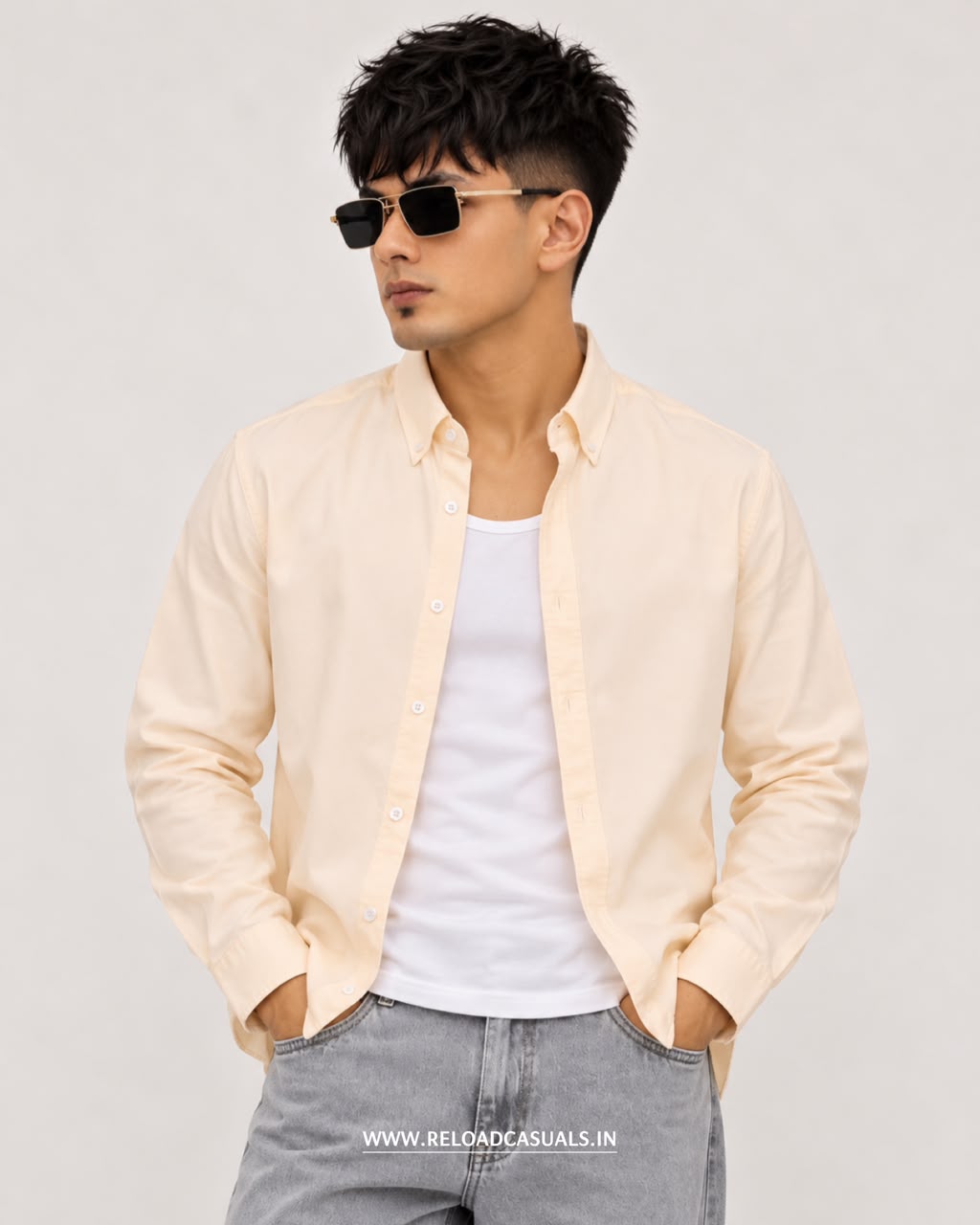 Everyday Comfort Plain Cotton Shirt