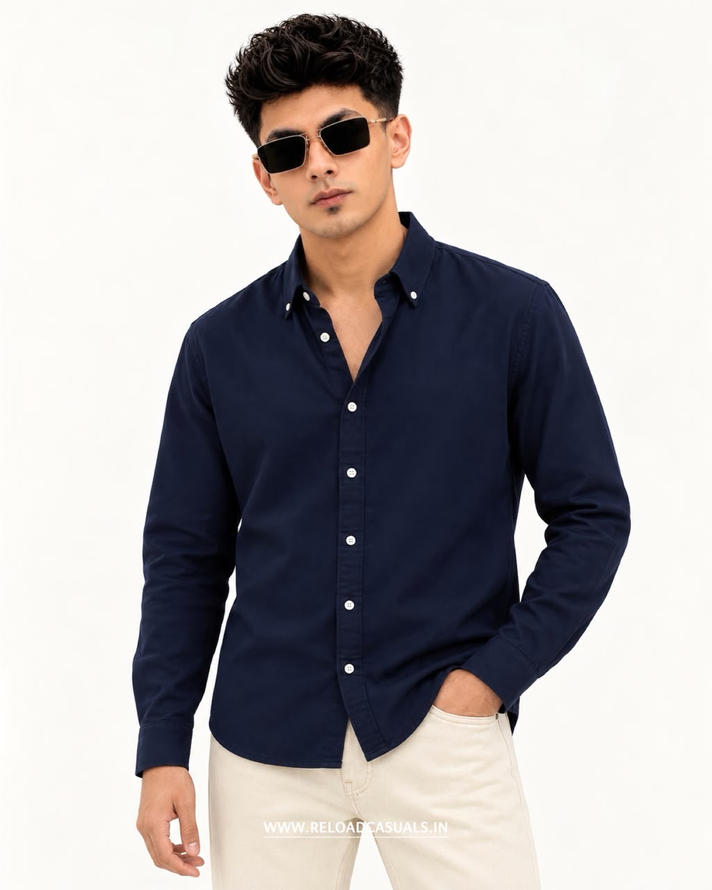 Everyday Comfort Plain Cotton Shirt