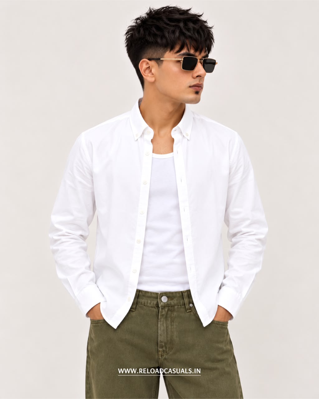 Everyday Comfort Plain Cotton Shirt
