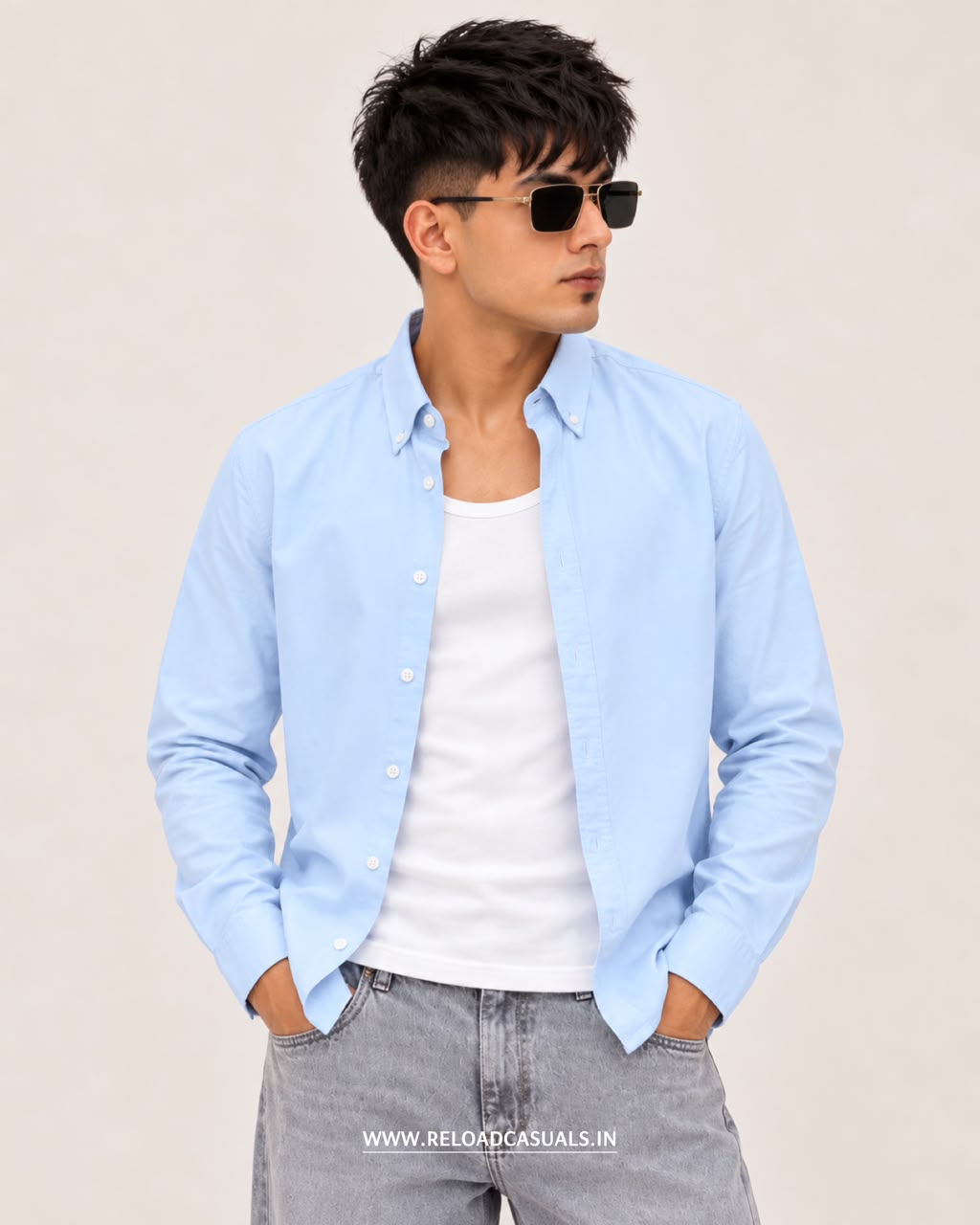 Everyday Comfort Plain Cotton Shirt