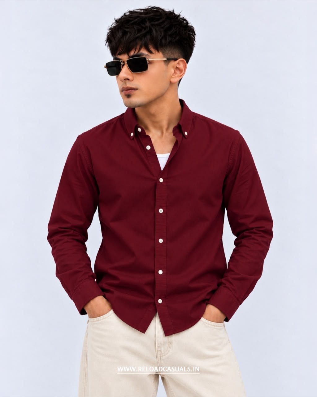Everyday Comfort Plain Cotton Shirt