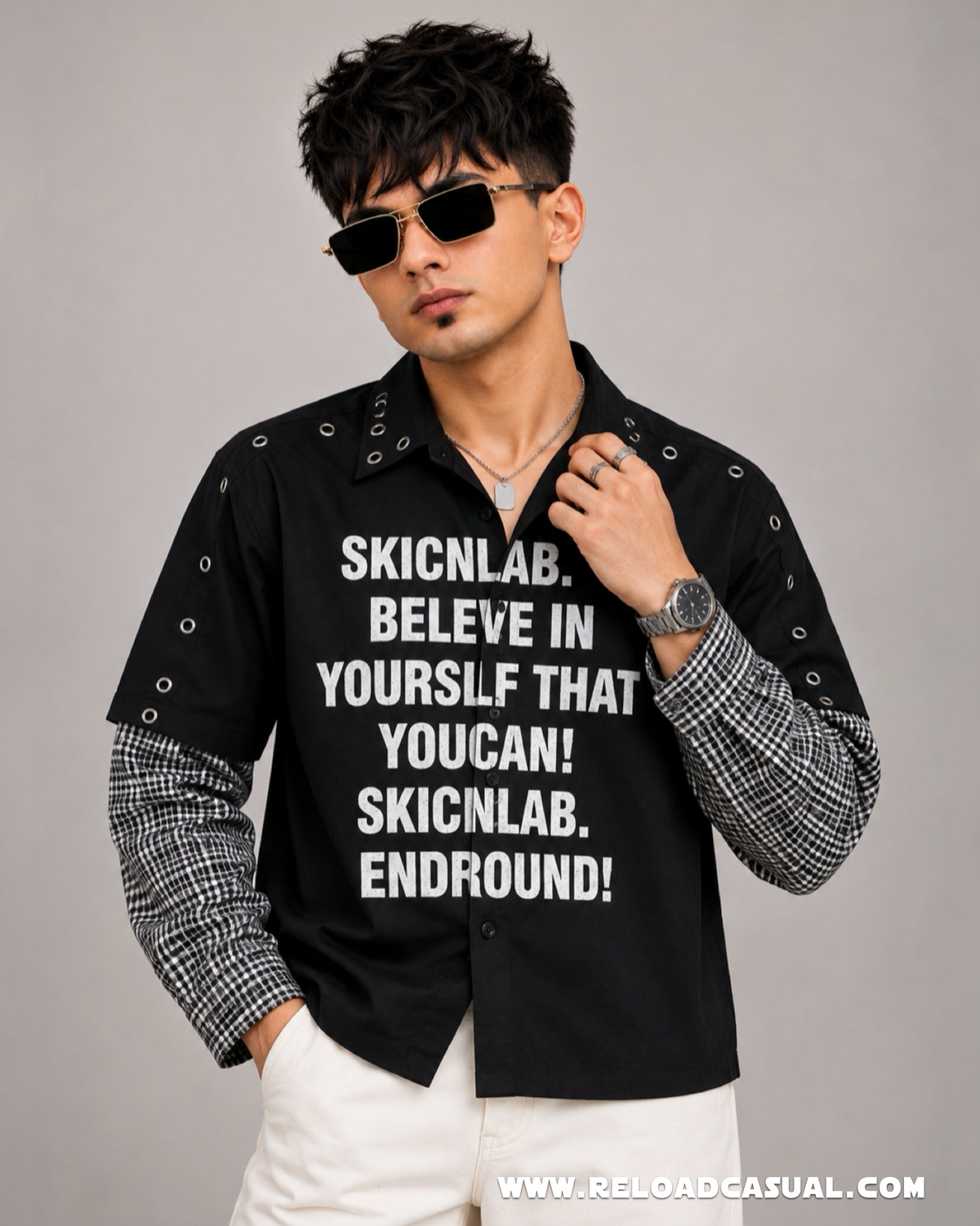 The Style Doctor Sleeves Boxy Fit Shirt