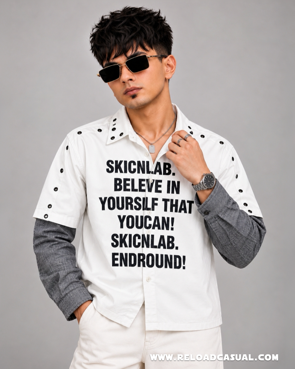 The Style Doctor Sleeves Boxy Fit Shirt