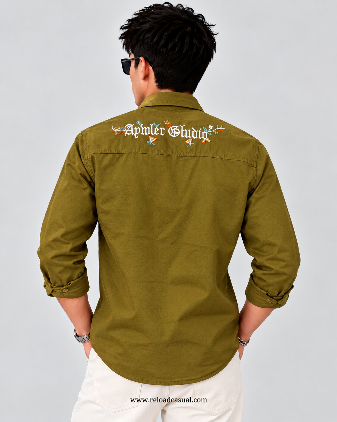 Embroidery Design RFD Denim Shirt