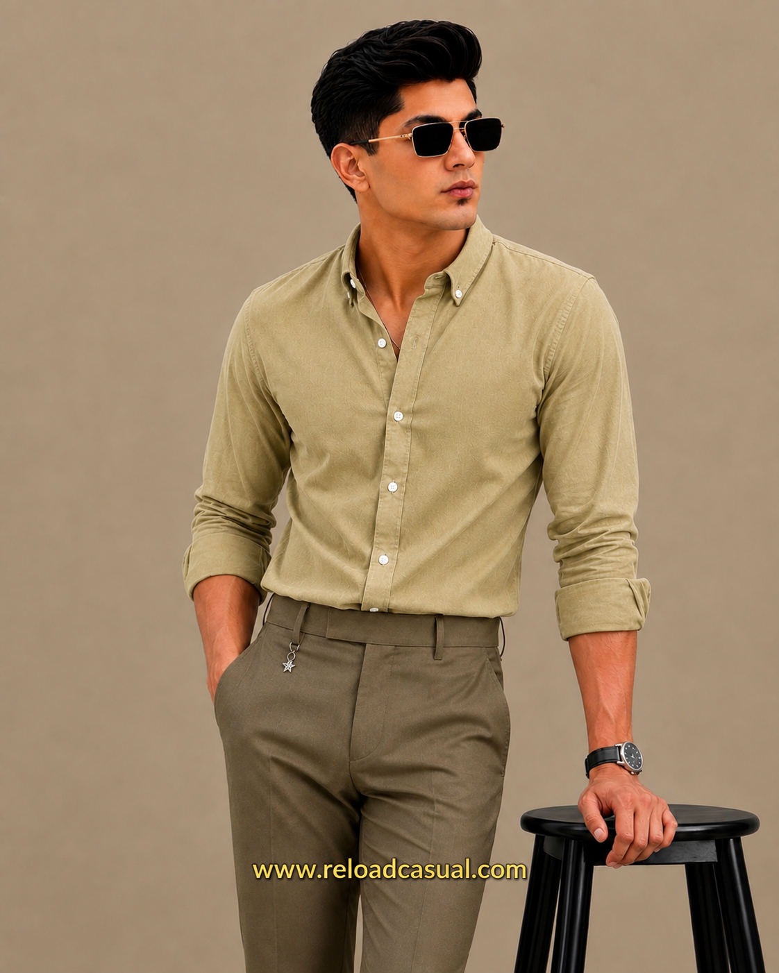 Men's Oxford Breathable Shirt + Hidden Zip Pocket Pant Combo