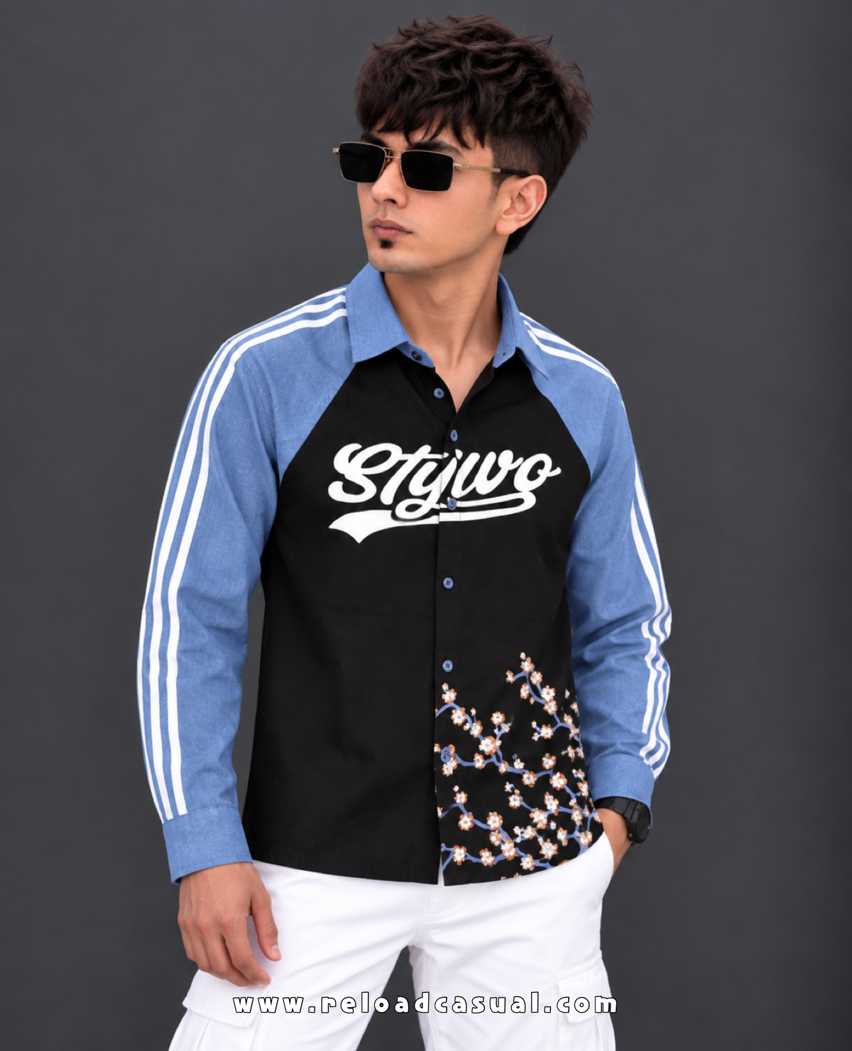 Men's Retro Bloom Varsity Shirt