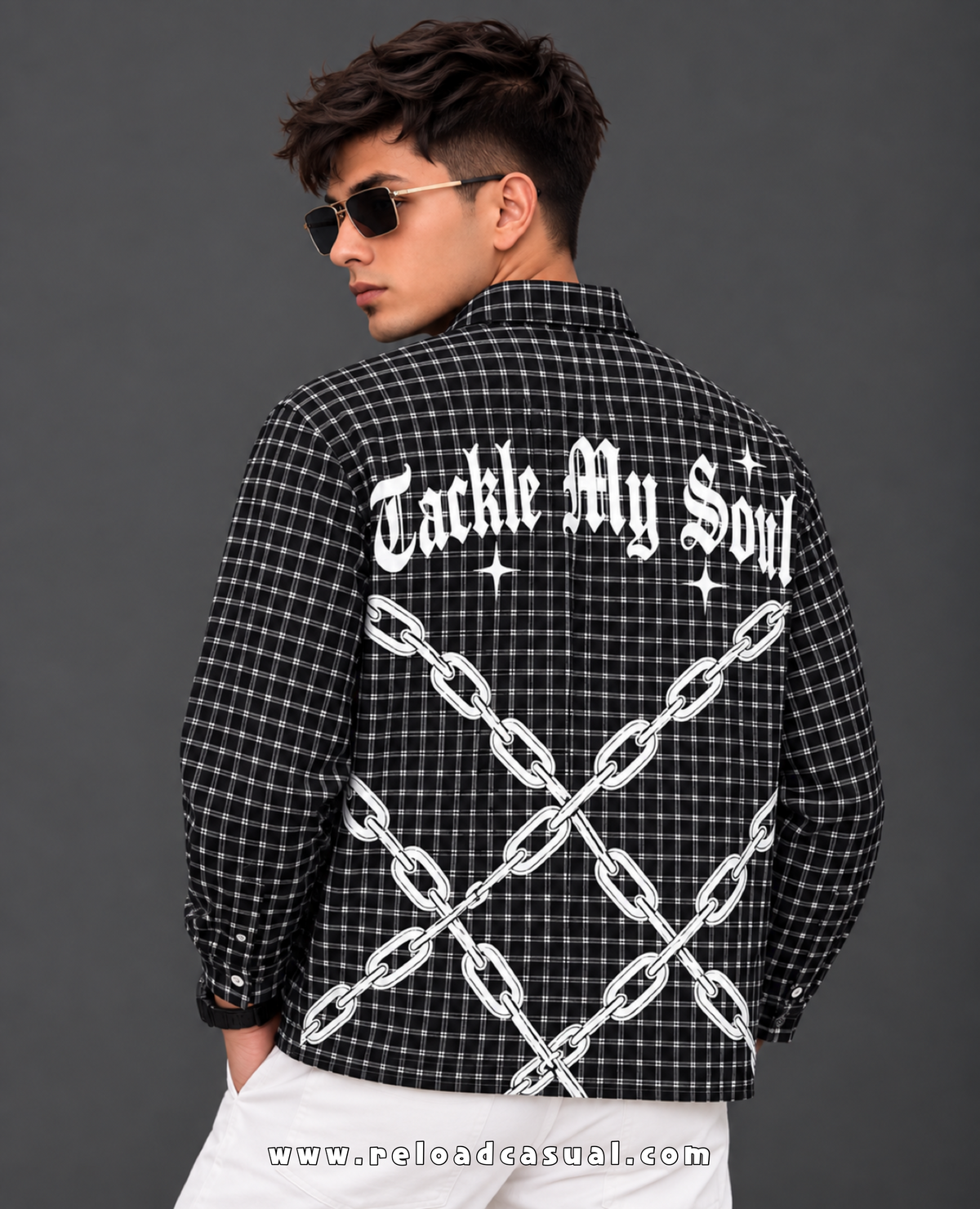 Savage Grid Zipper Shirt