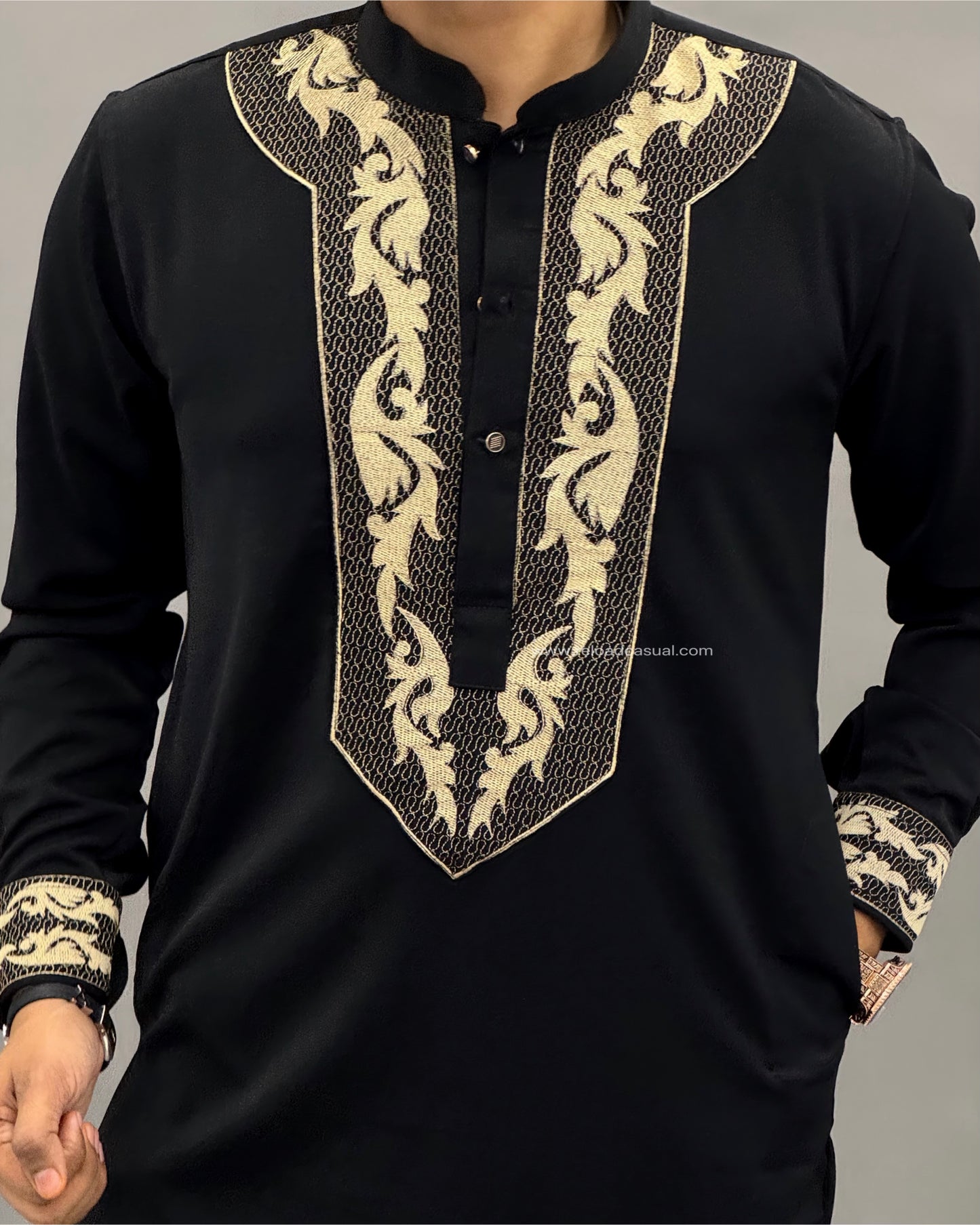 Imperial Wing Embroidered Kurta Set