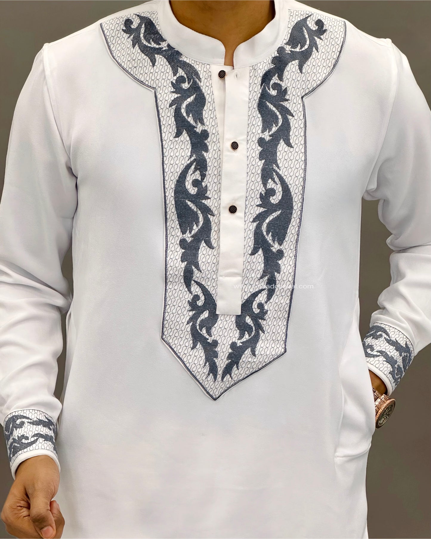Imperial Wing Embroidered Kurta Set