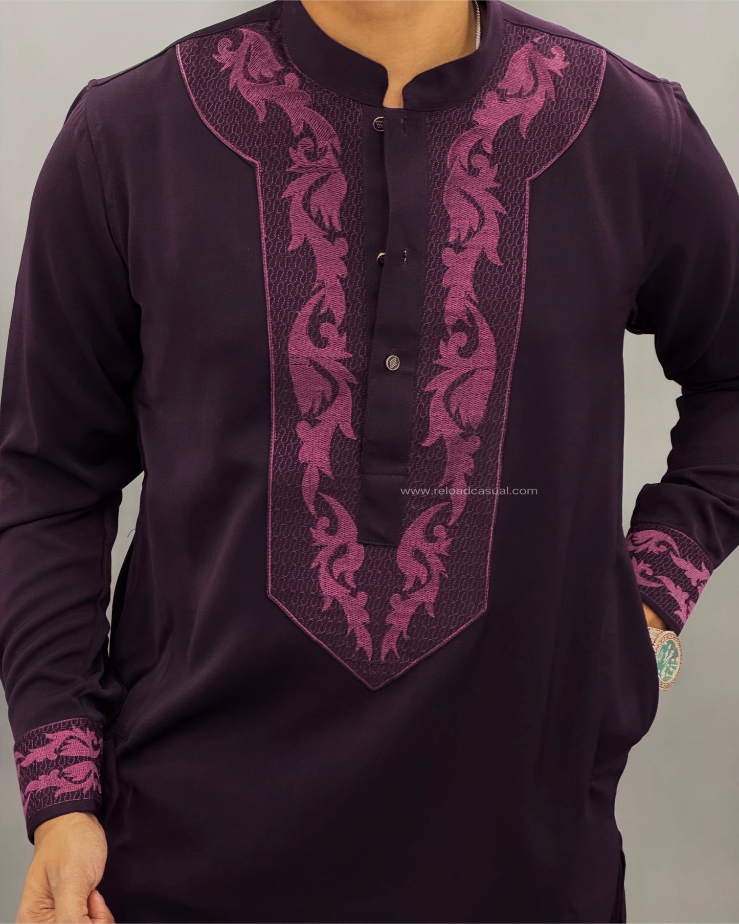 Imperial Wing Embroidered Kurta Set