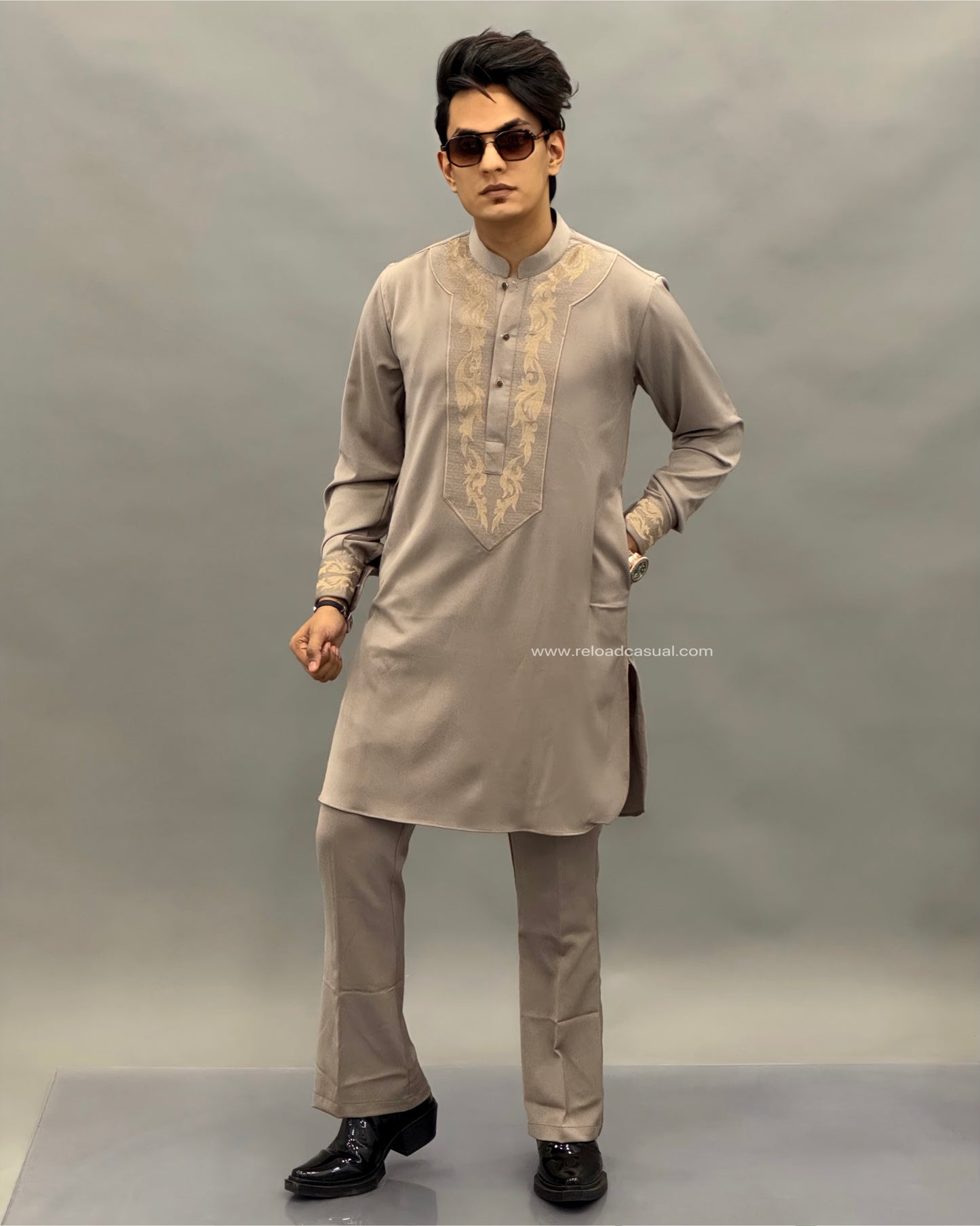 Imperial Wing Embroidered Kurta Set