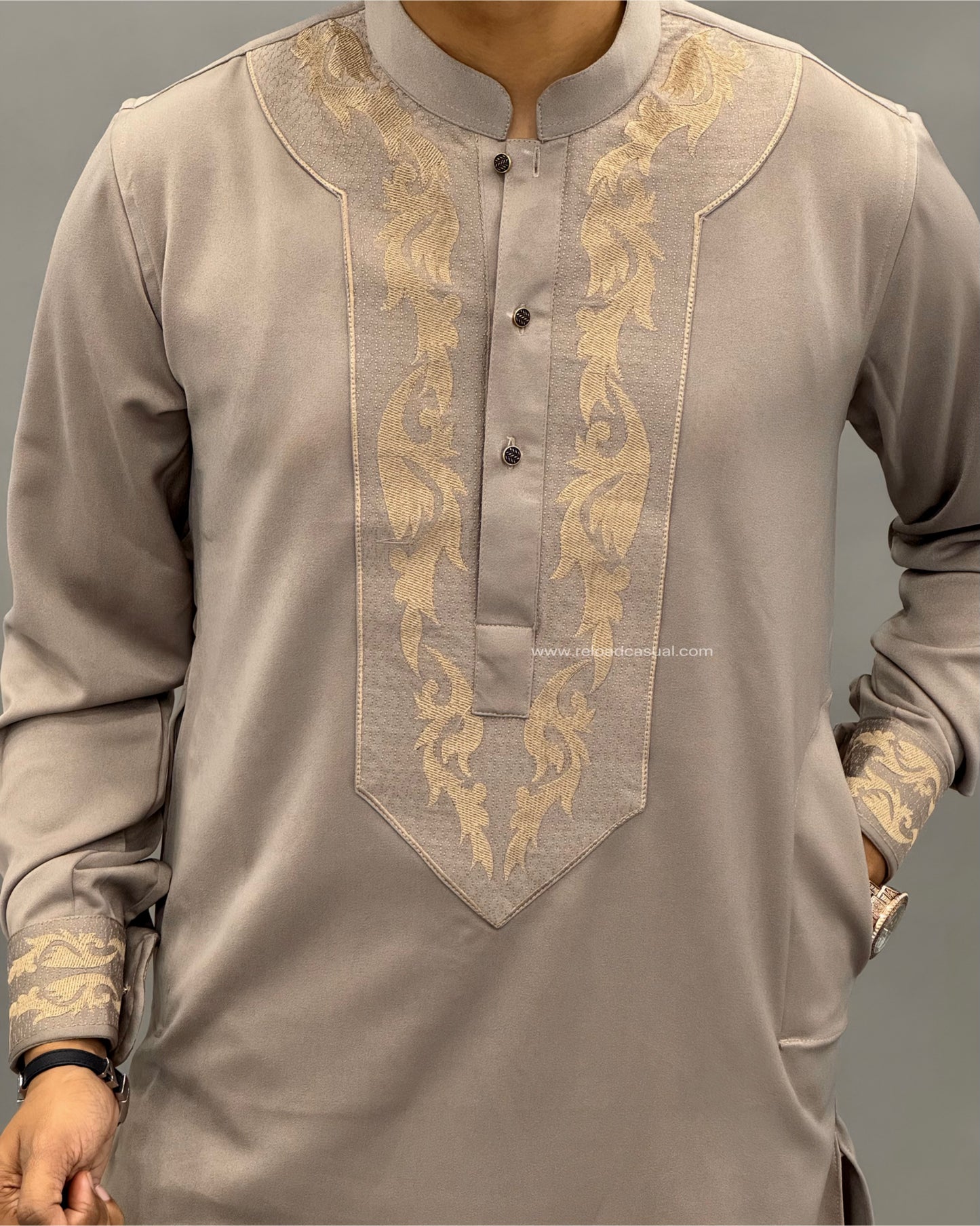 Imperial Wing Embroidered Kurta Set