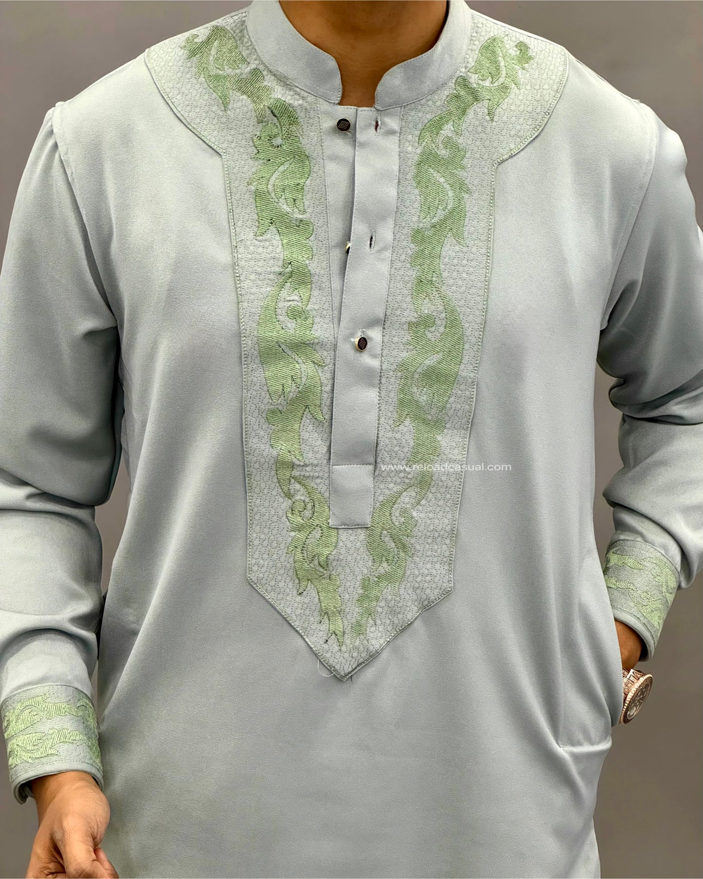 Imperial Wing Embroidered Kurta Set