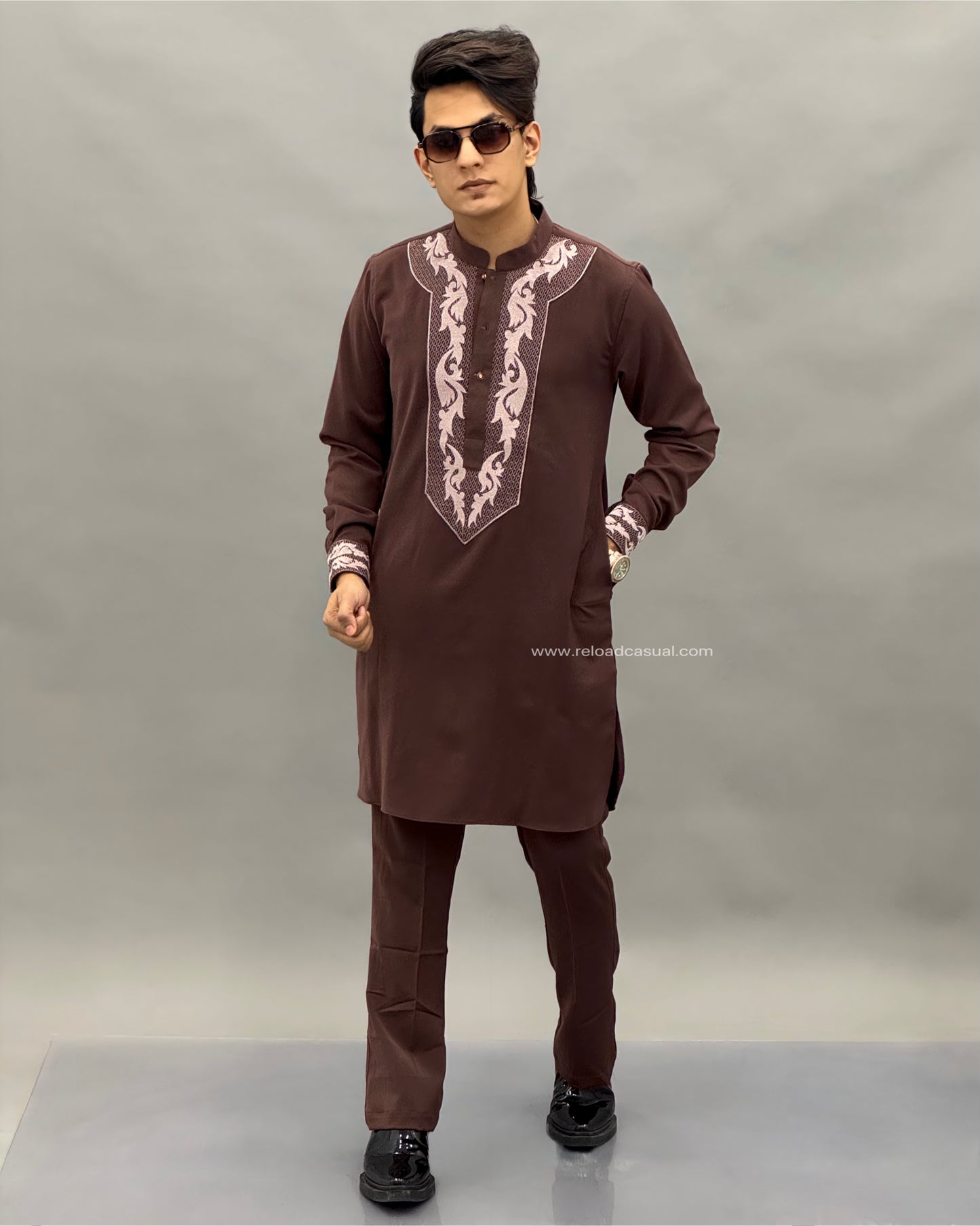 Imperial Wing Embroidered Kurta Set
