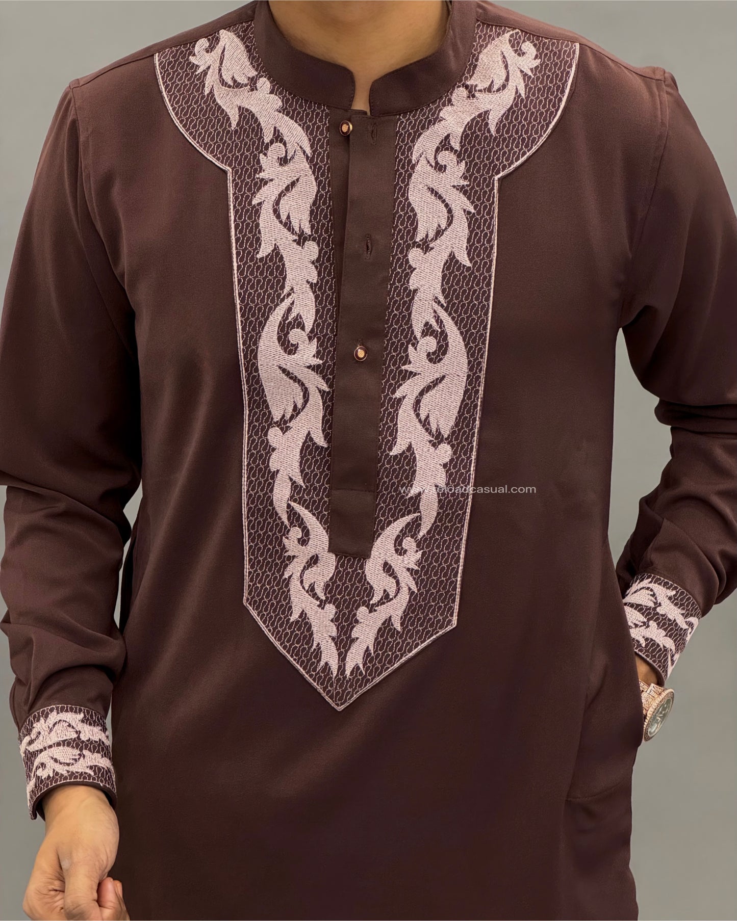 Imperial Wing Embroidered Kurta Set