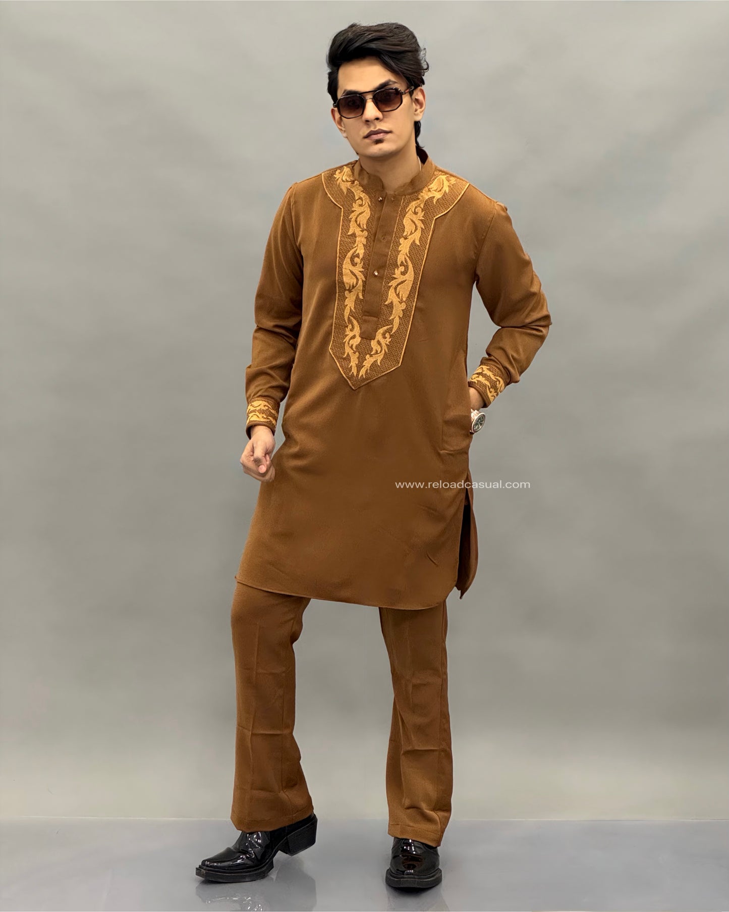 Imperial Wing Embroidered Kurta Set