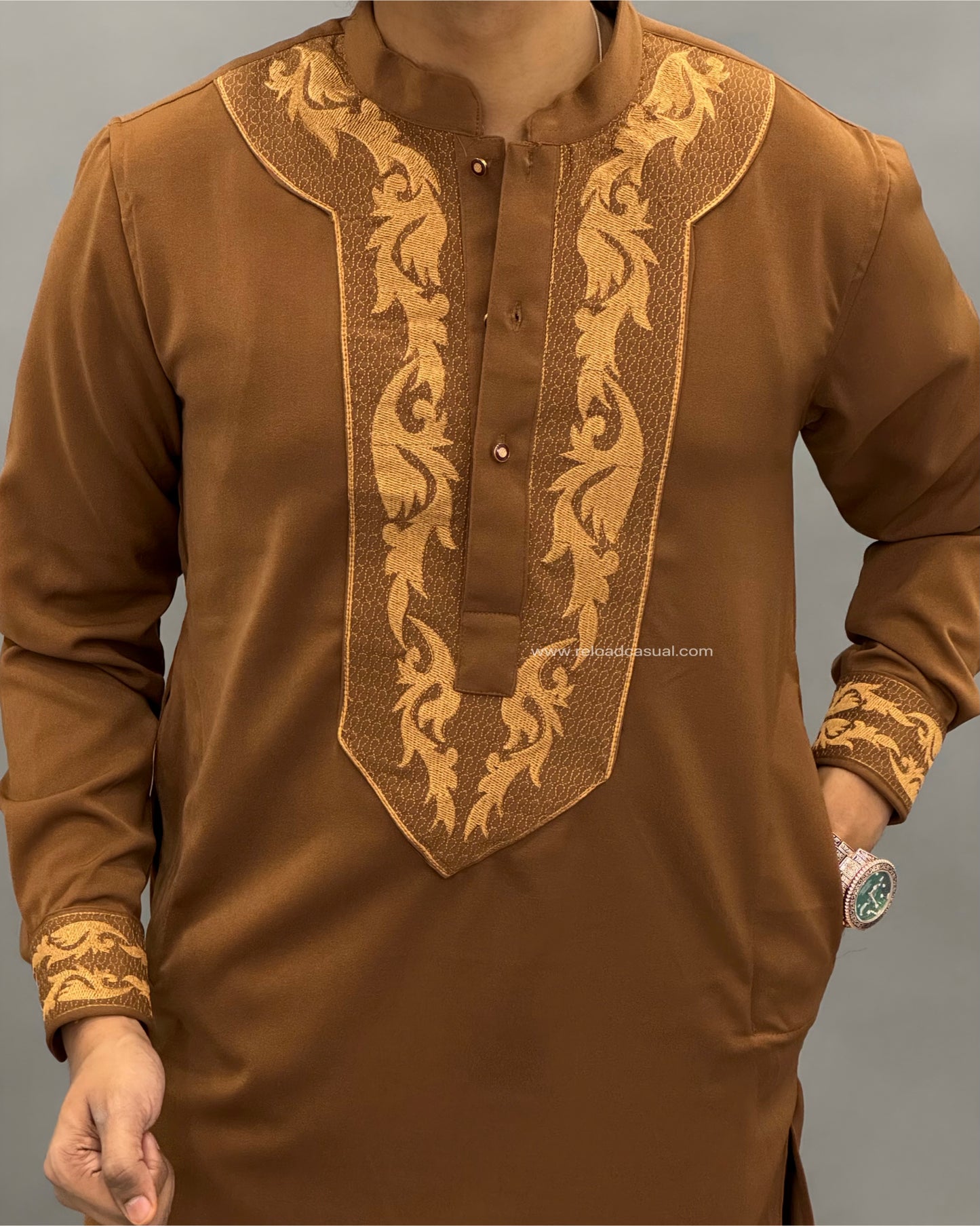 Imperial Wing Embroidered Kurta Set