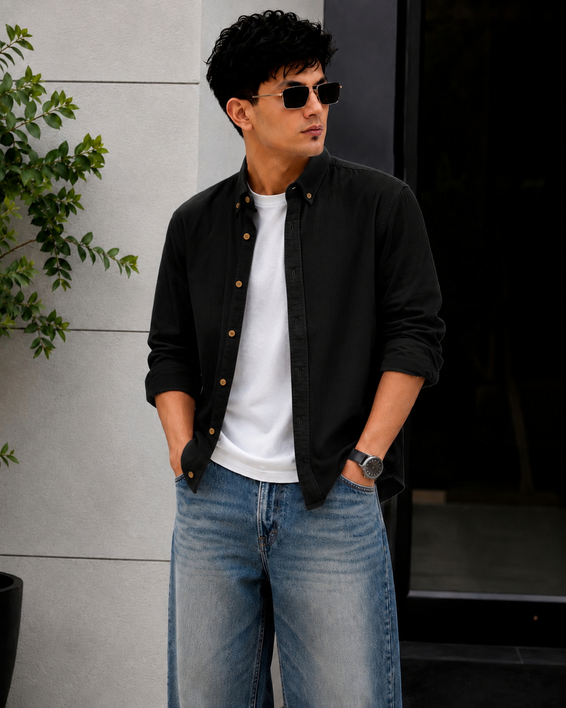 Italian Fit Corduroy Shirt
