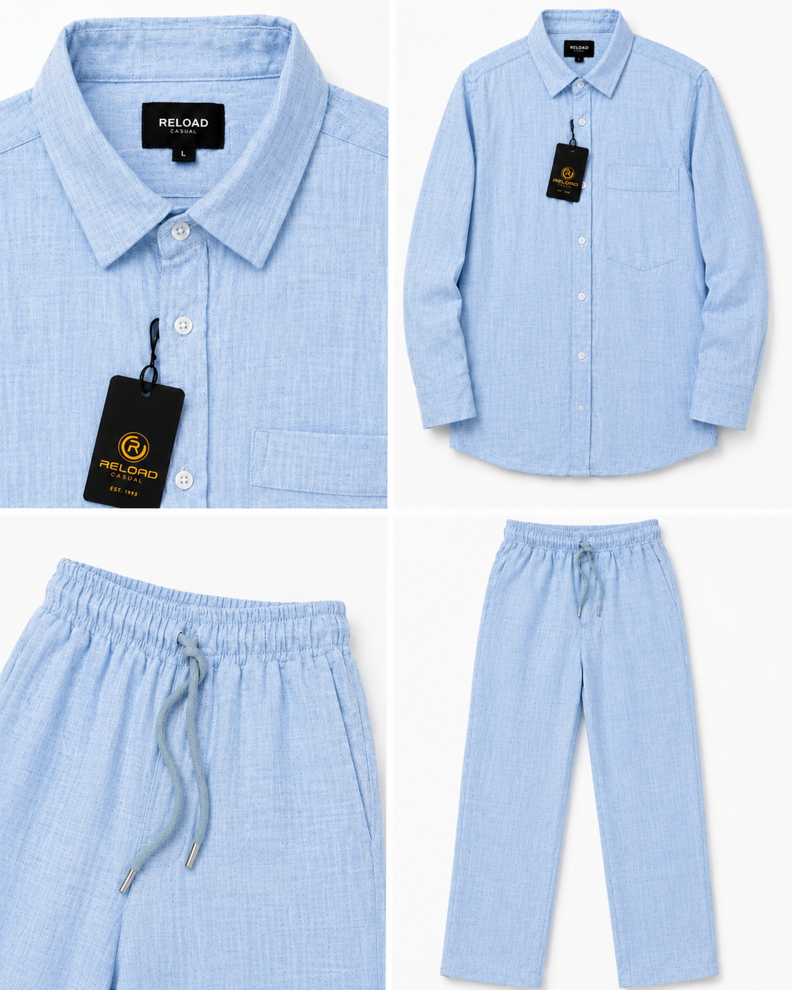 Relaxed Fit Summer Linen Tracksuit
