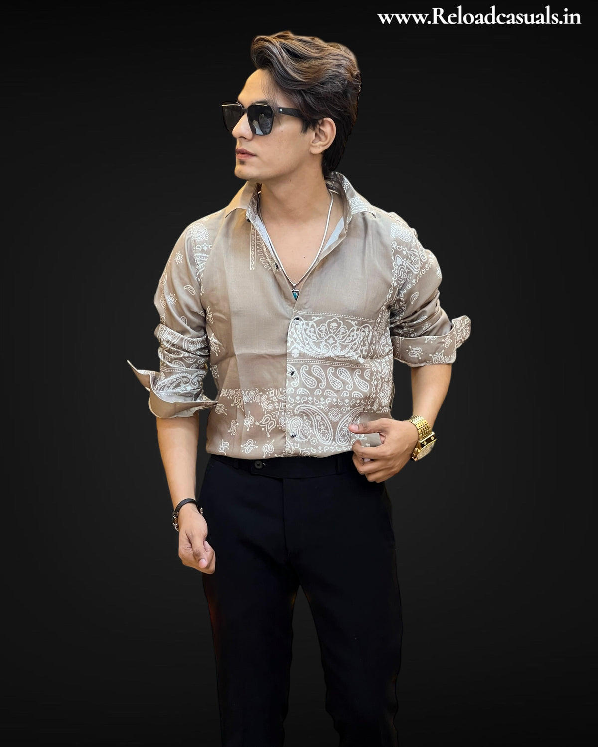 Paisley Linen Print Shirts