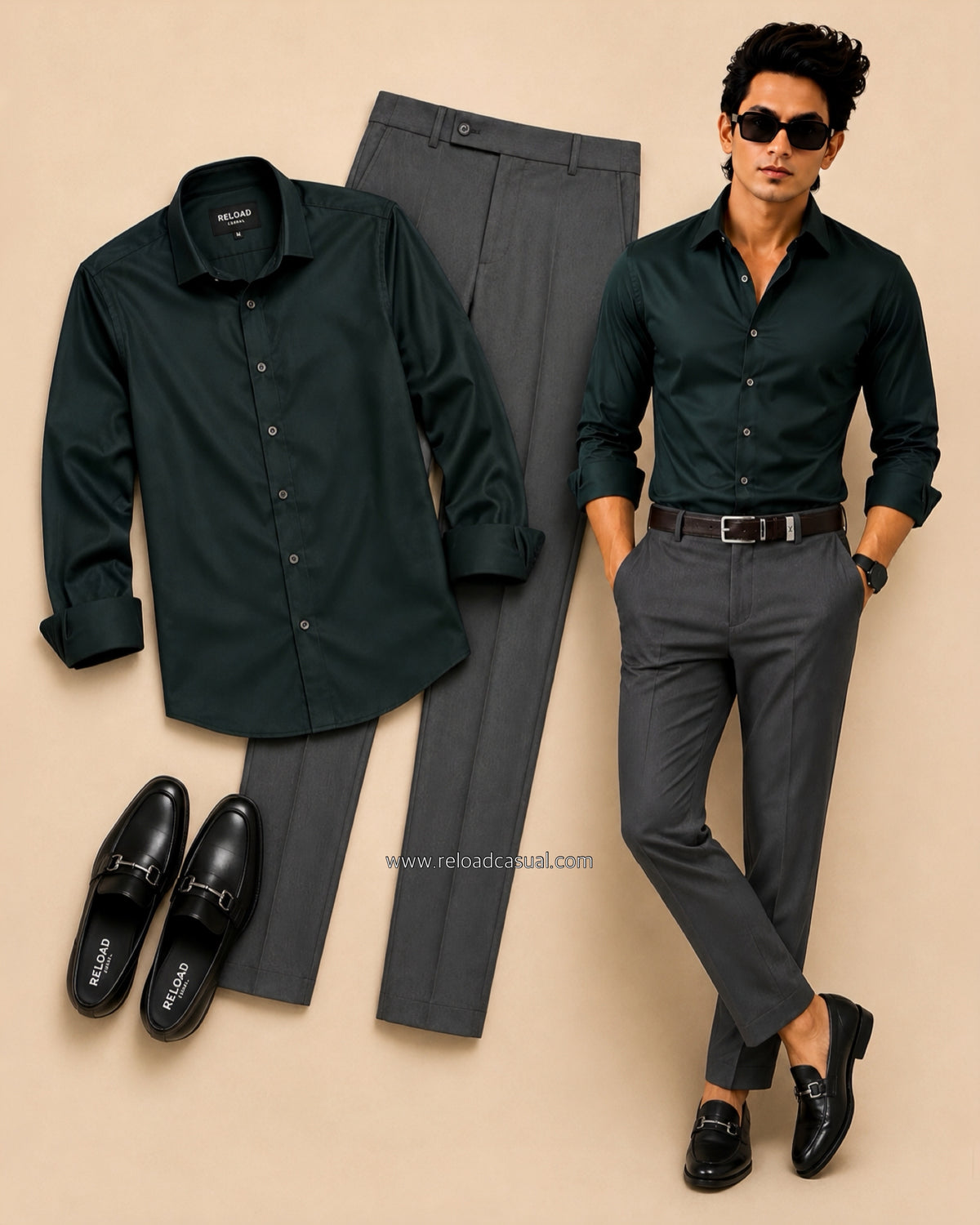 Prime Plain Men’s Shirt + Men’s Waist Adjustable Pants