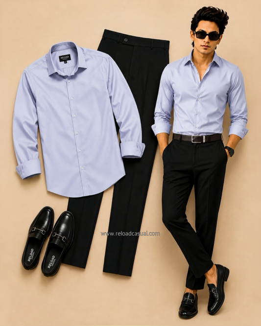 Prime Plain Men’s Shirt + Men’s Waist Adjustable Pants
